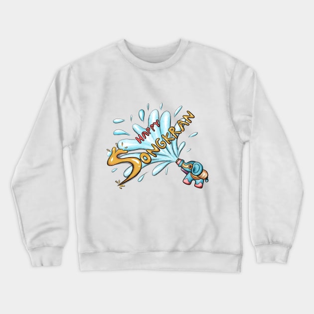 Happy Songkran Crewneck Sweatshirt by Ketsara